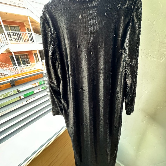 Mehtap Elaidi Sequin Dress with Front Pockets (FR36) - Picture 4 of 5